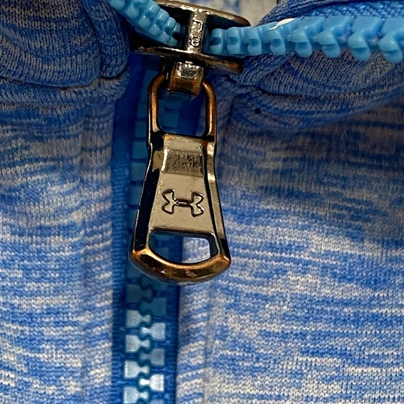 UNDER ARMOUR || Women Loose Sweatshirt Jacket Full Zip Blue size Large - Picture 7 of 10